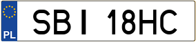 Trailer License Plate